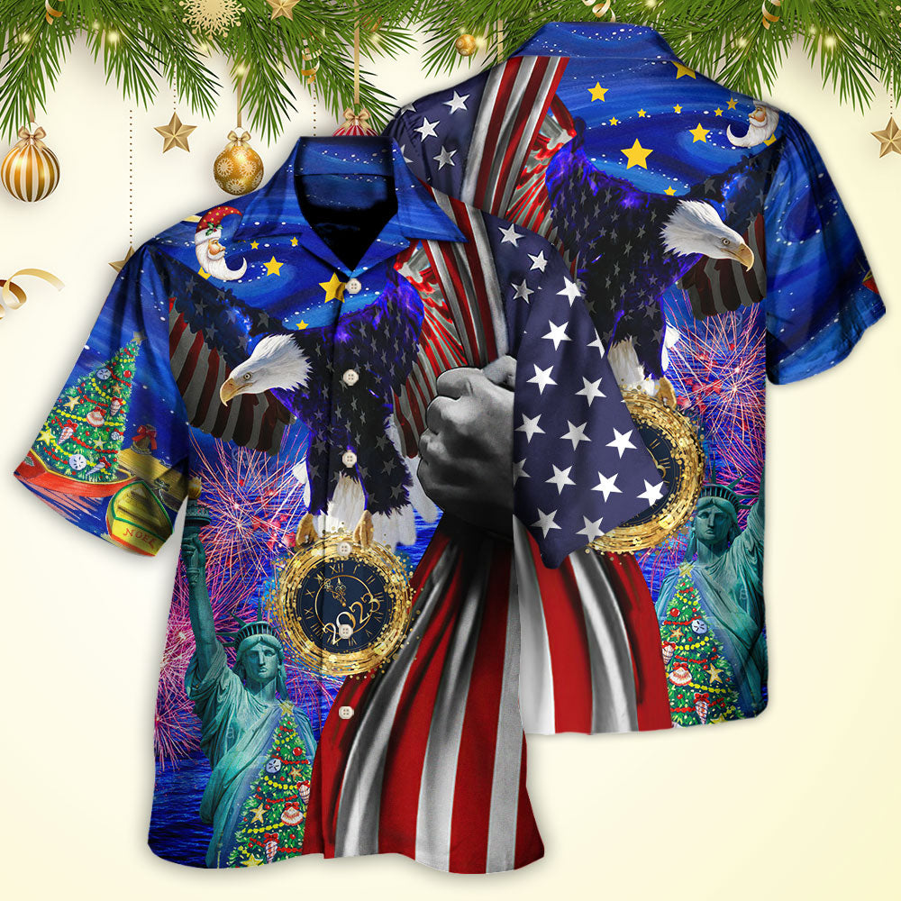 America New Year New America Christmas 2023 - Hawaiian Shirt
