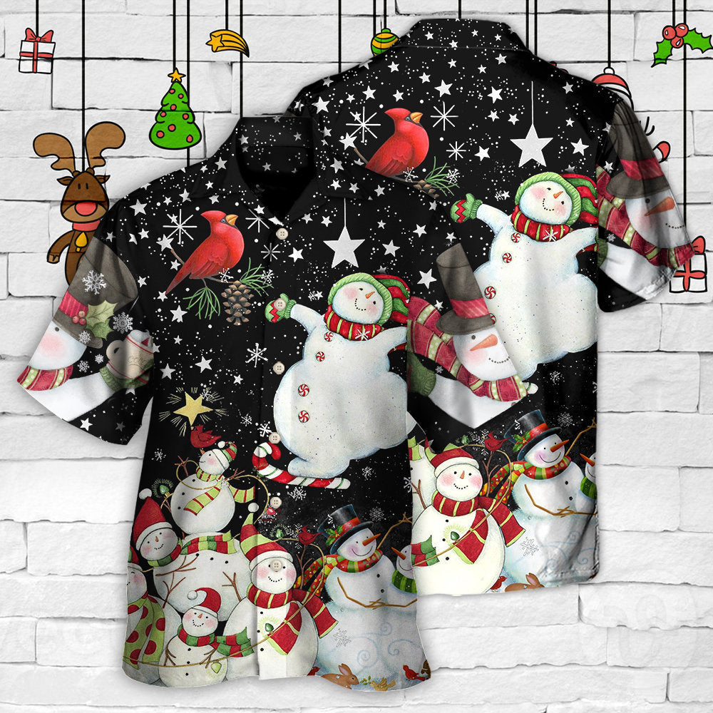Christmas The World Of Christmas With Snowman - Hawaiian Shirt
