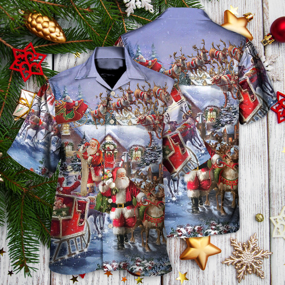 Christmas Santa Claus Comes Tonight - Hawaiian Shirt
