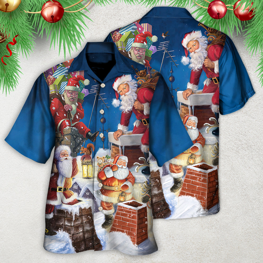 Christmas Santa The Way I Come - Hawaiian Shirt