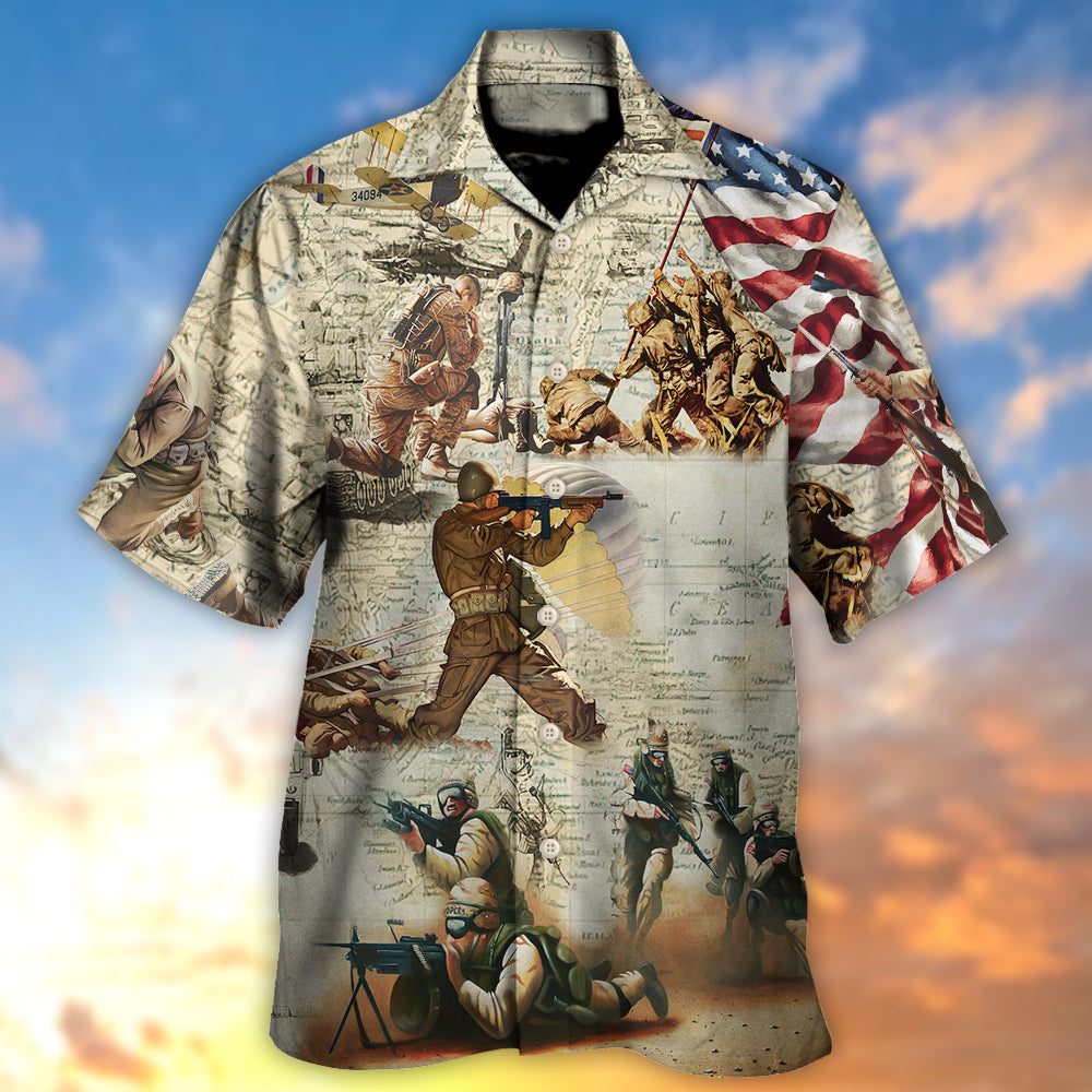 Veteran Memory Soldier's Prayer - Hawaiian Shirt