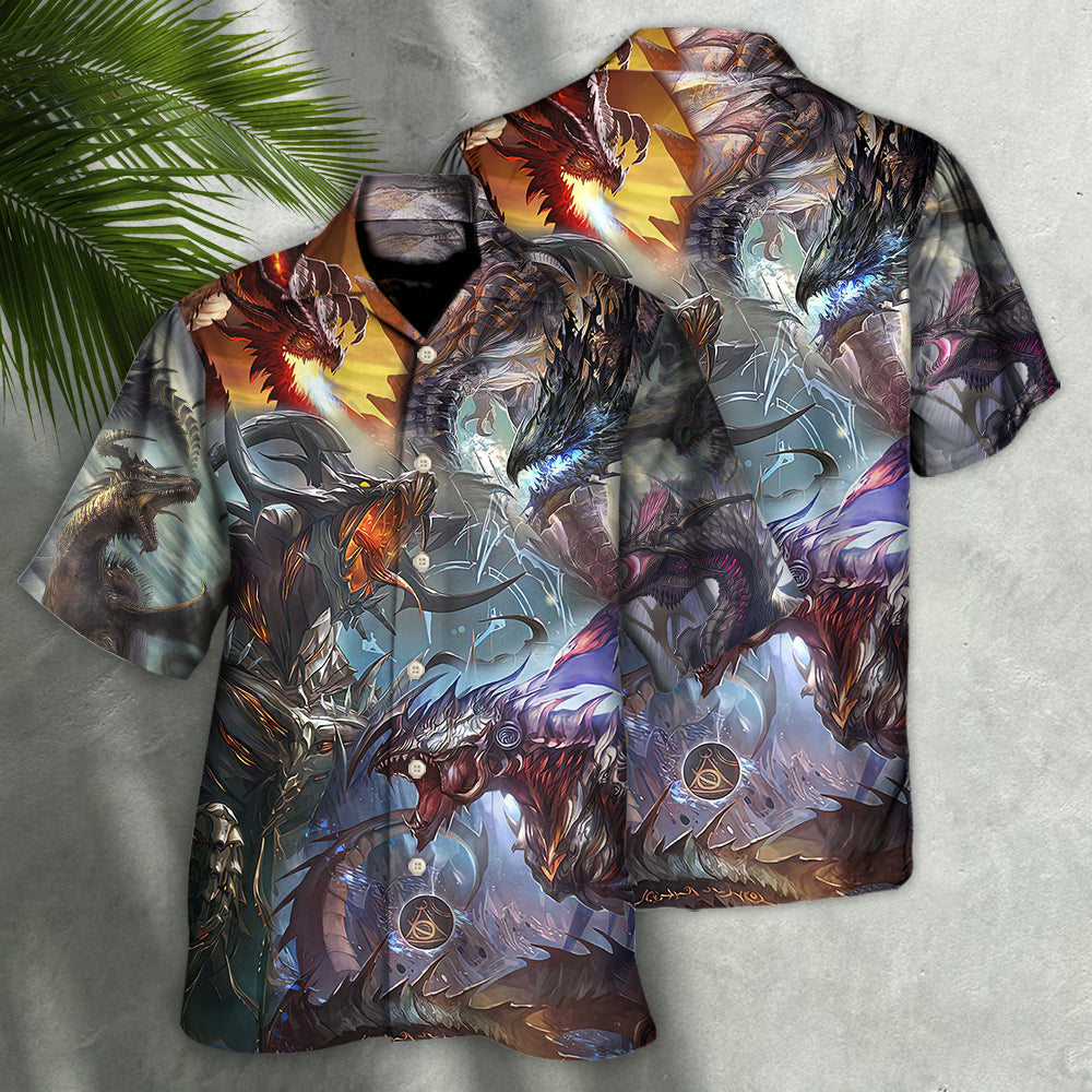 Dragon Fantasy World Dragon Magic - Hawaiian Shirt