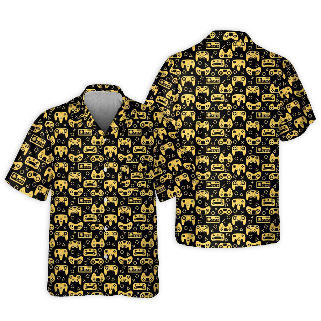 DnD Game Controller Black And Yellow Style - Hawaiian Shirt
