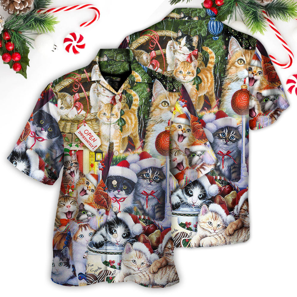 Christmas Cat Love Xmas - Hawaiian Shirt