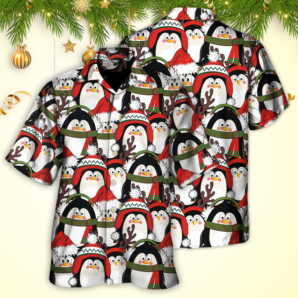 Christmas Penguin Cute Christmas Holiday - Hawaiian Shirt