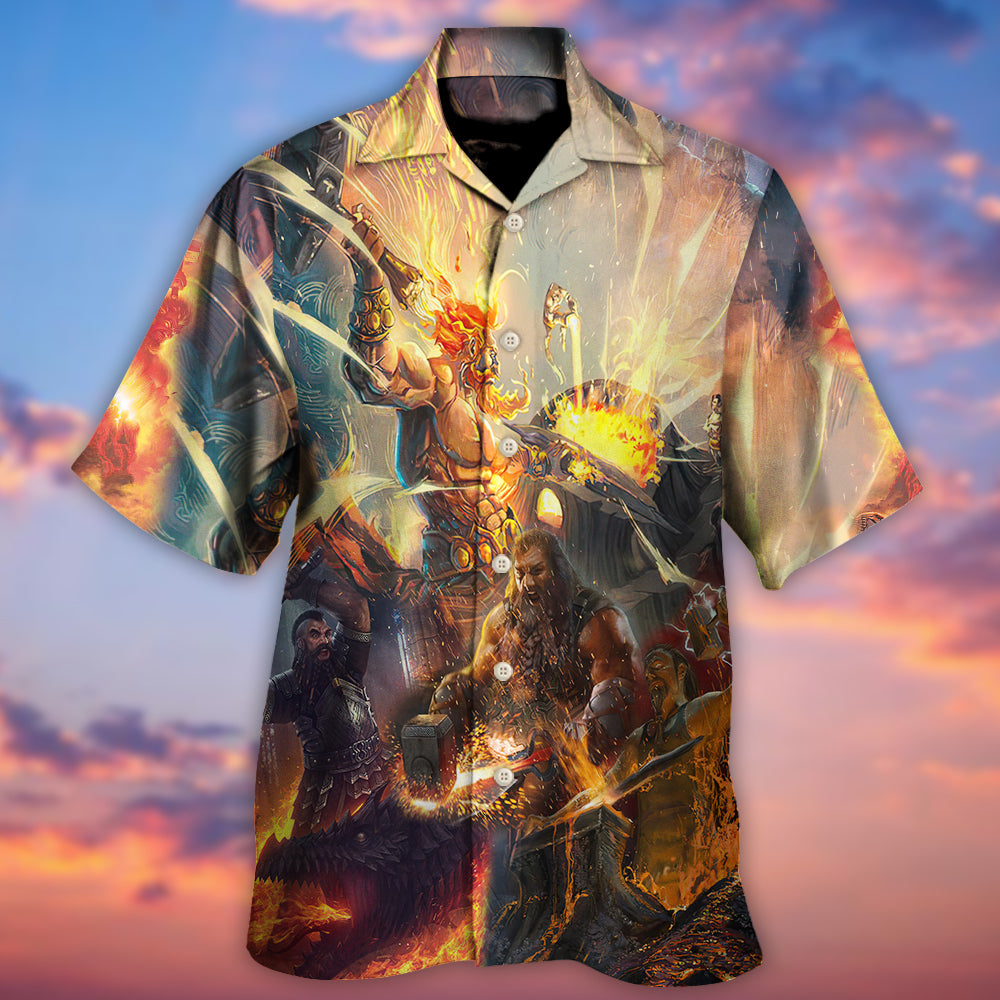 Blacksmith God Of Craftsmen Artisans Fire - Hawaiian Shirt