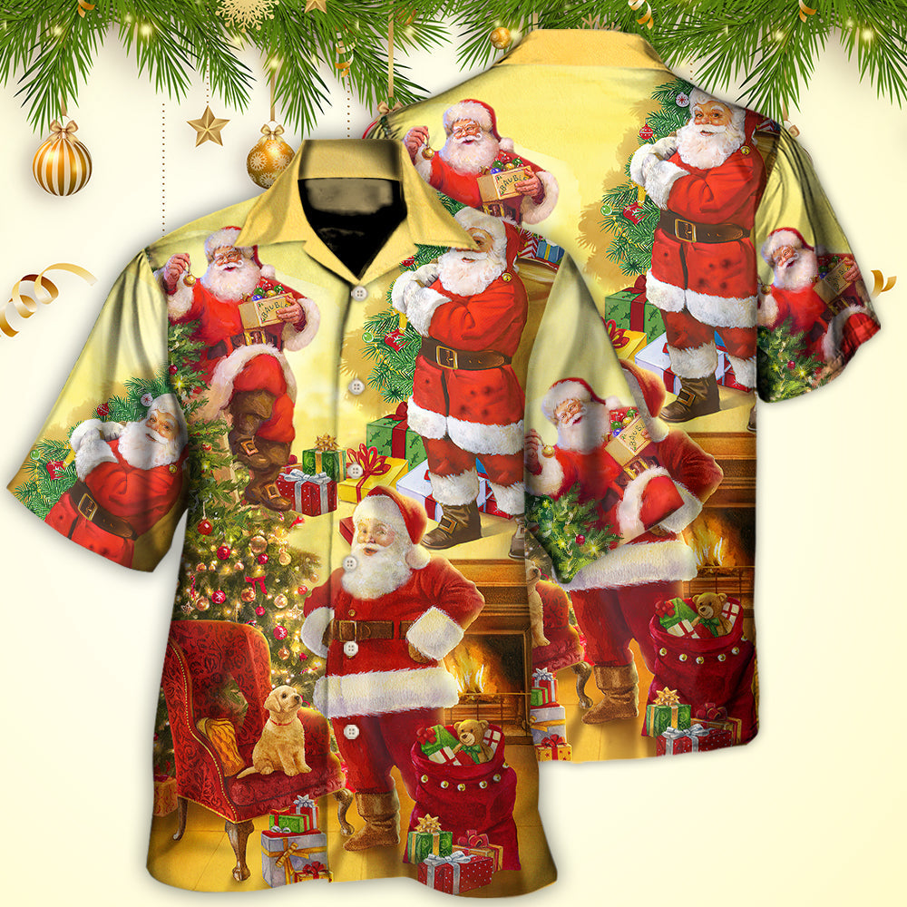 Christmas Santa Claus Story Happy Xmas Art Style TYPE - Hawaiian Shirt