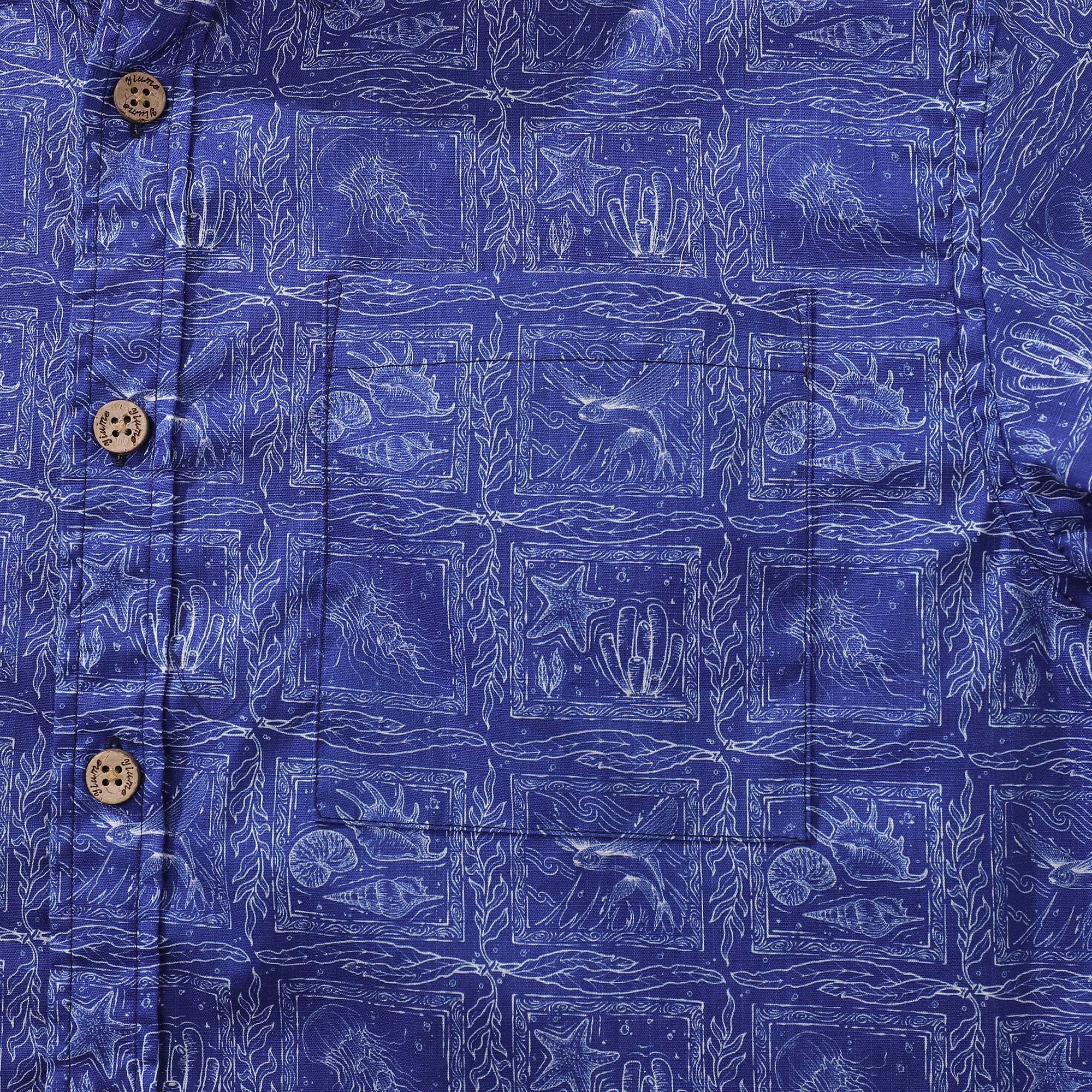Chemise hawaïenne décontractée Yiume bleue élégante pour hommes, chemise à manches courtes à boutons, chemise abordable par Sun