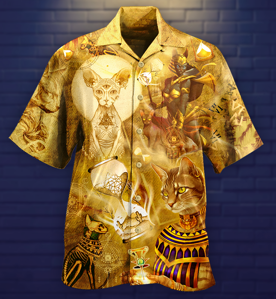 Egypt Cat Style - Hawaiian Shirt