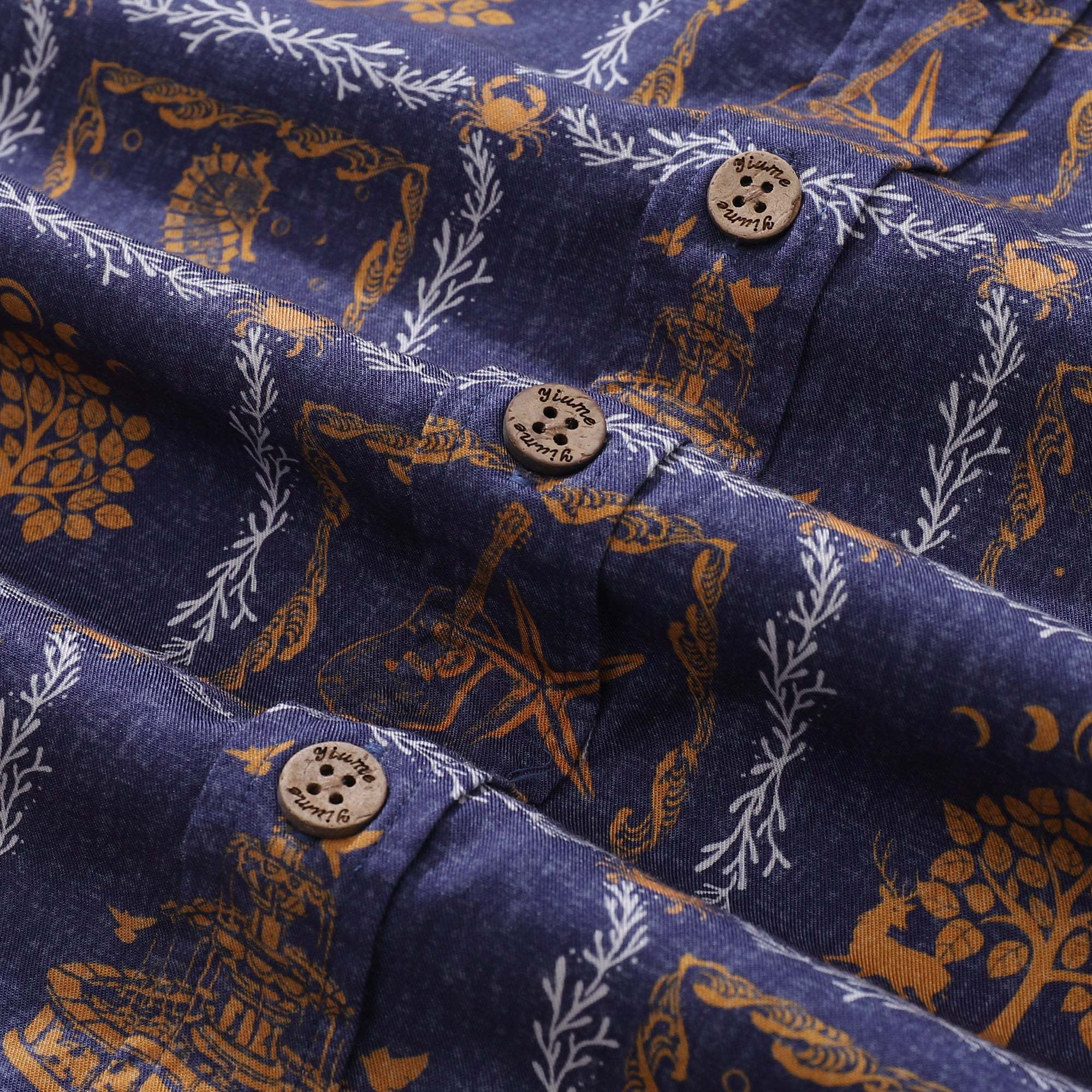 Men's Hawaiian Shirt Cancer Print Tencel™ Button-down Short Sleeve Aloha Shirt The 12 Zodiac Signs By Sherry