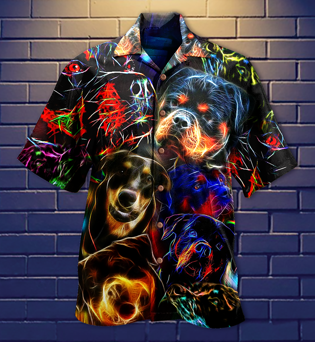 Rottweiler Dogs Bubby Style - Hawaiian Shirt