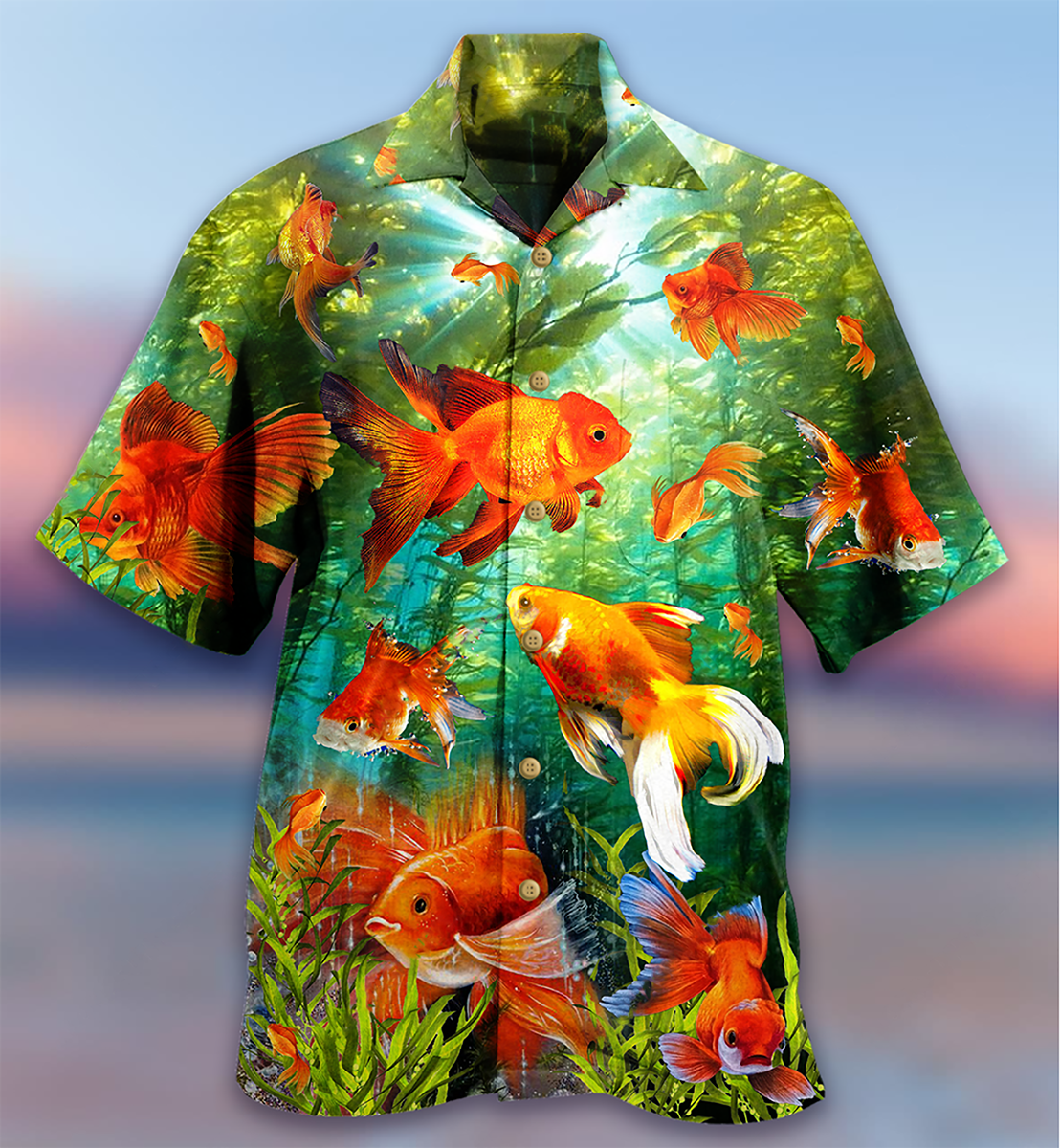 Fish Goldfish Beautiful Love It - Hawaiian Shirt