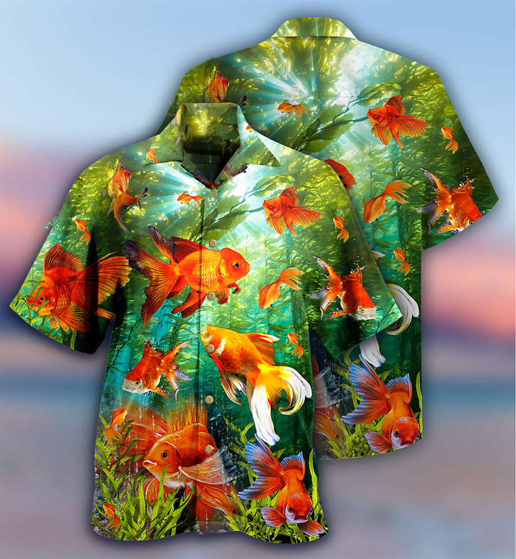 Fish Goldfish Beautiful Love It - Hawaiian Shirt