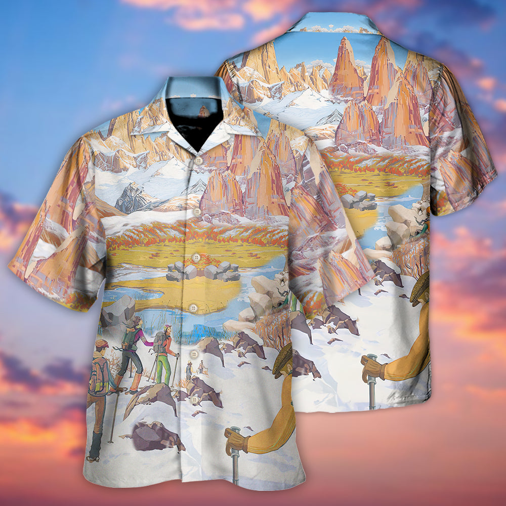 Climbing Life's A Climb But The View Is Great - Hawaiian Shirt