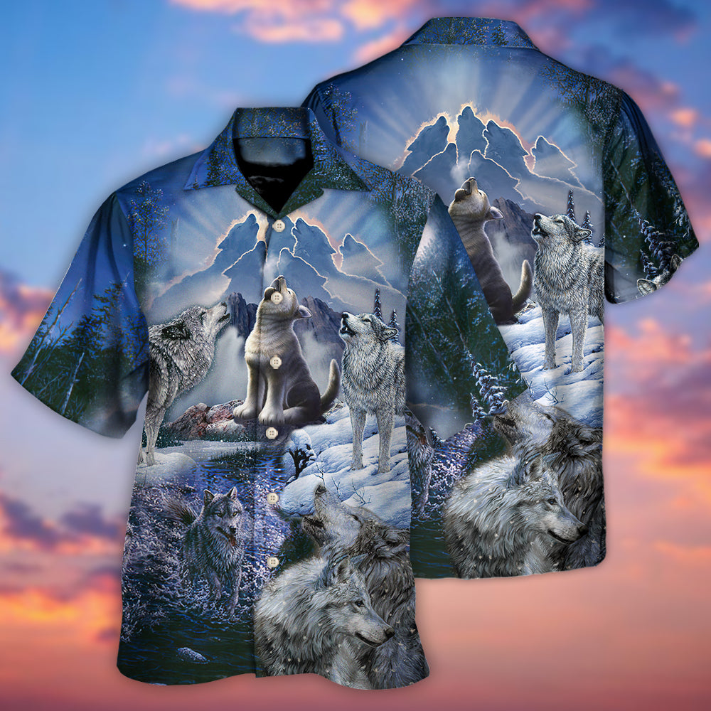 Wolf Is Not Lonely Just Alone - Hawaiian Shirt