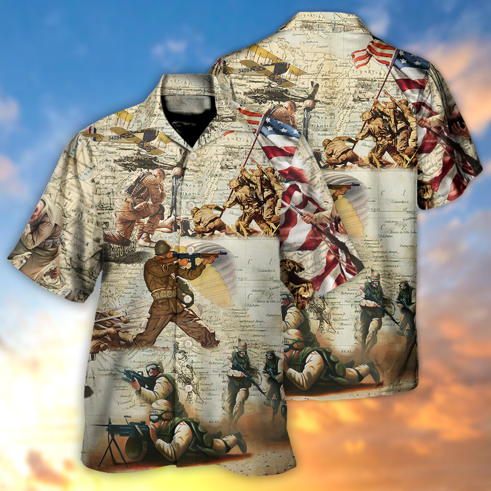 Veteran Memory Soldier's Prayer - Hawaiian Shirt