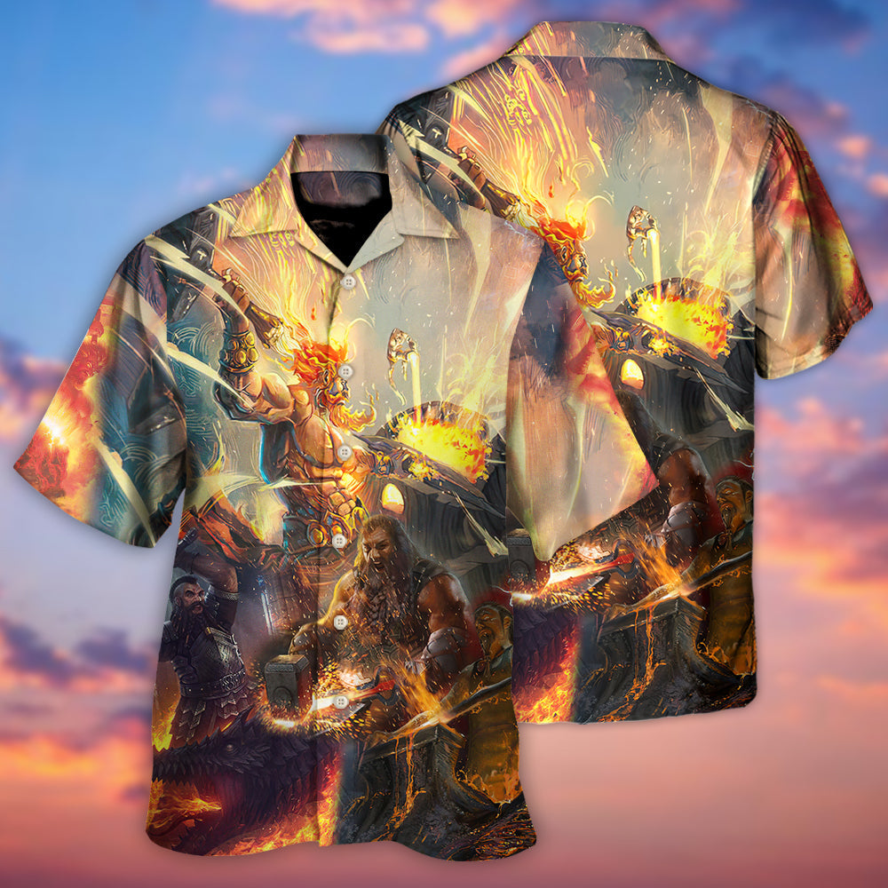 Blacksmith God Of Craftsmen Artisans Fire - Hawaiian Shirt