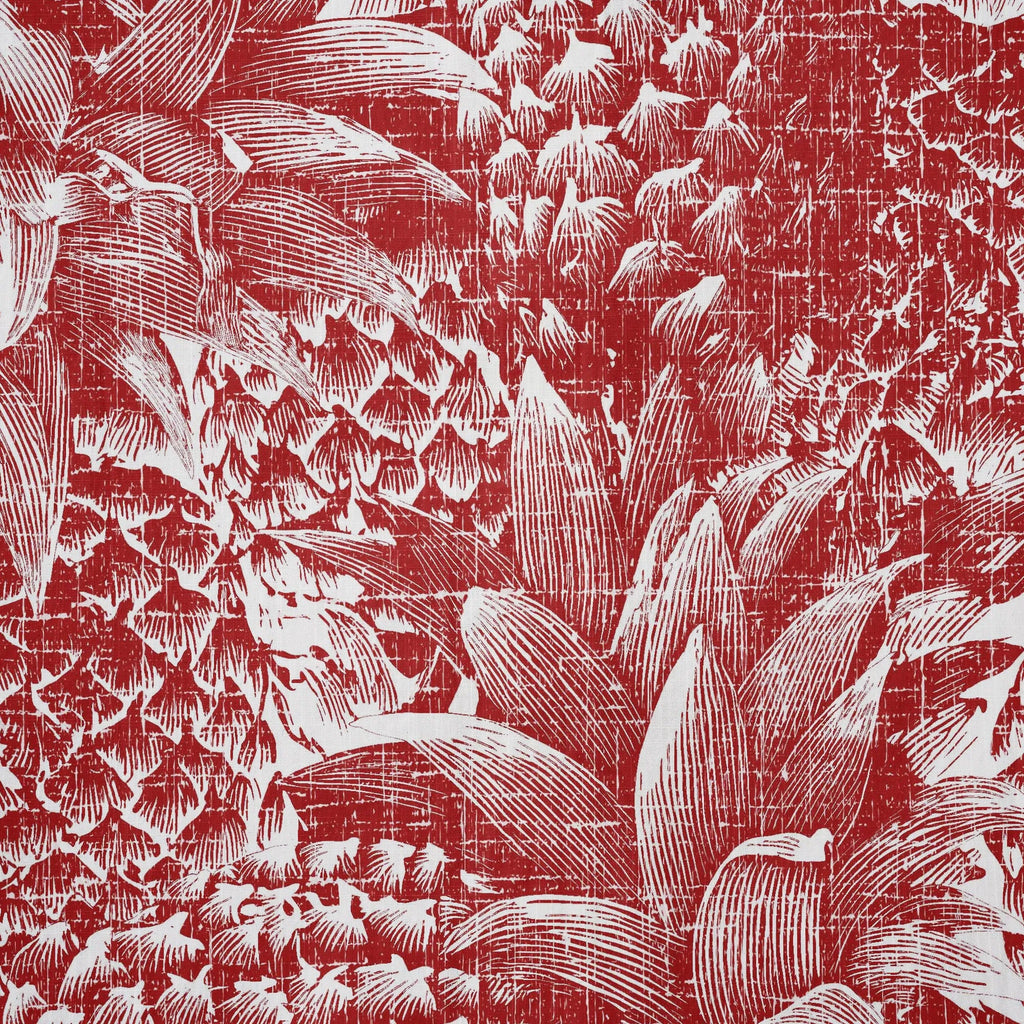 Chemise Hawaïenne à Manches Courtes LeosWare® pour Homme 100% Coton Rouge Aloha Ananas Rouge Linogravure Par Ann