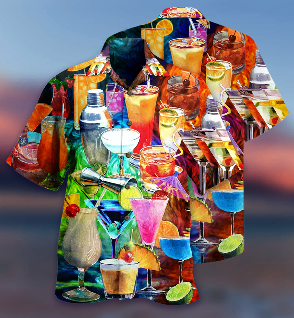 Cocktail Fruit Colorful Style - Hawaiian Shirt
