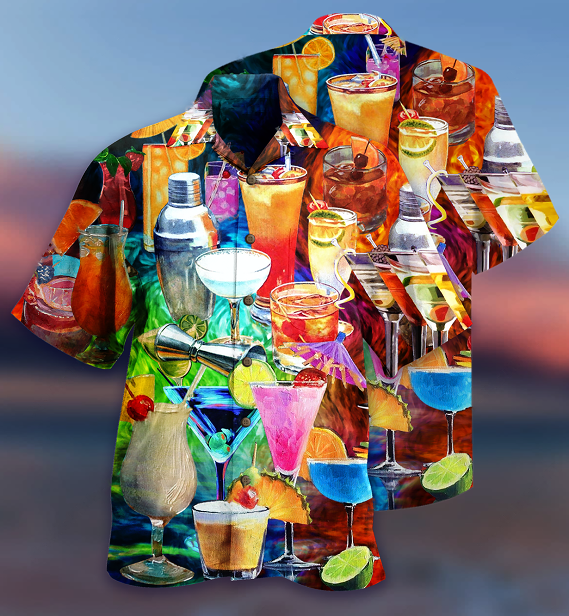 Cocktail Fruit Colorful Style - Hawaiian Shirt