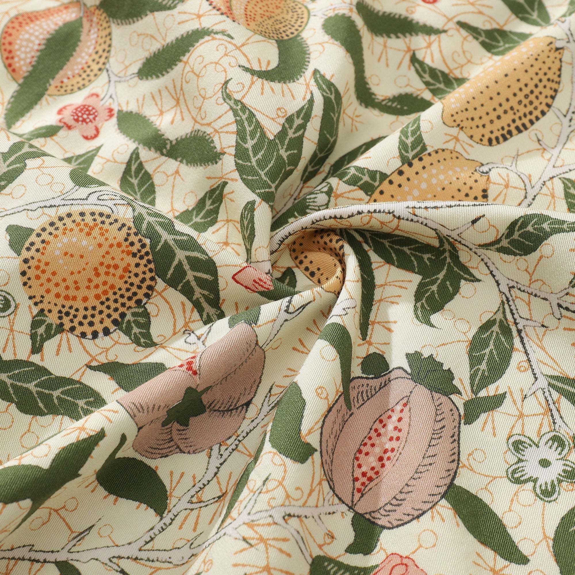 Fruit Hawaiian Shirt For Men William Morris Designer Shirt Tencel™ Pomegranate (tencel™) By Amy