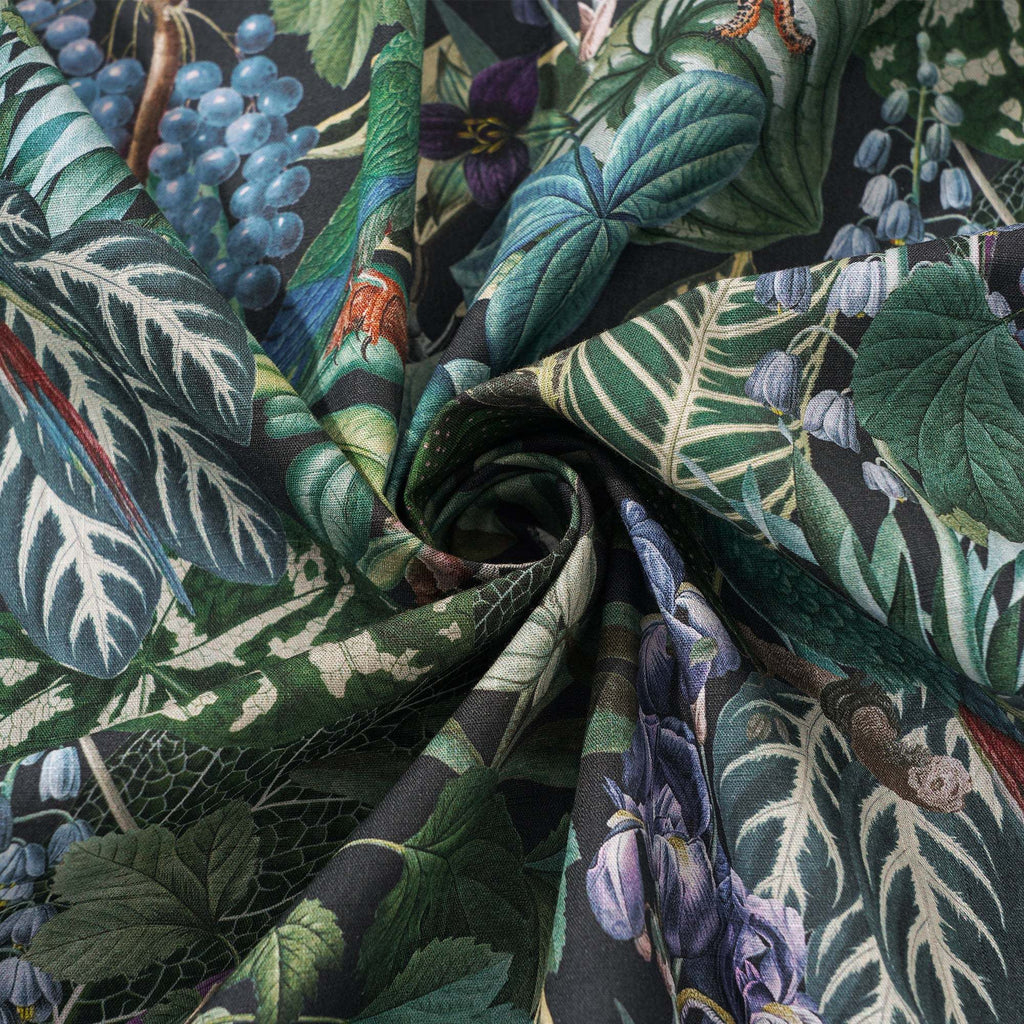 Men's Hawaiian Shirt Short Sleeve Button-down 100% Cotton Green Aloha Jungle Whispers By Cigar