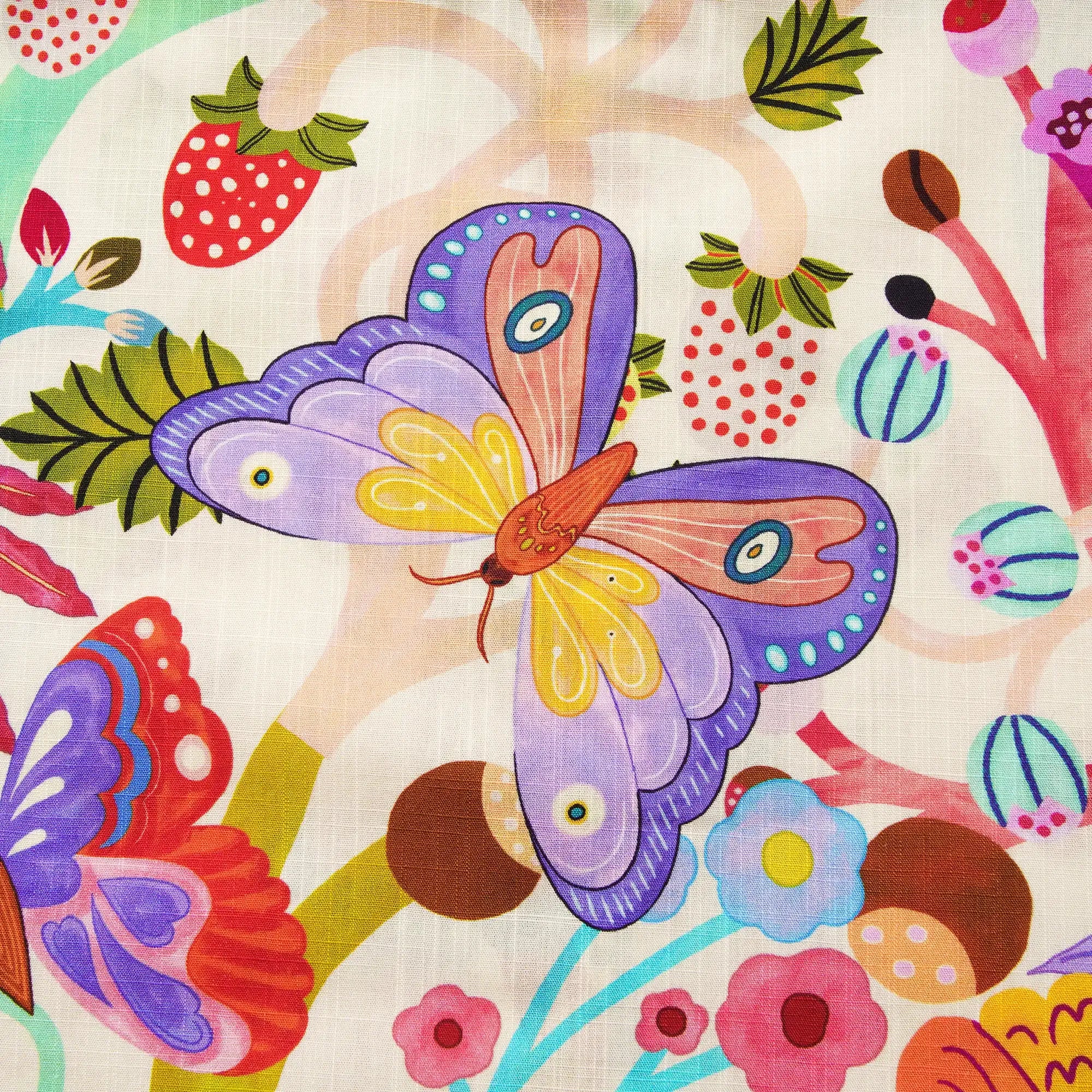 Men's Hawaiian Shirt Short Sleeve Button-down 100% Cotton Blue Aloha Butterfly Whispers By Huan huan