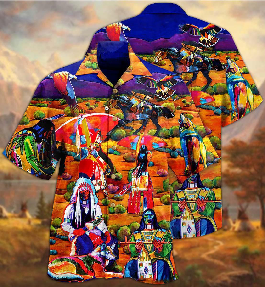 Native Human Love Red - Hawaiian Shirt