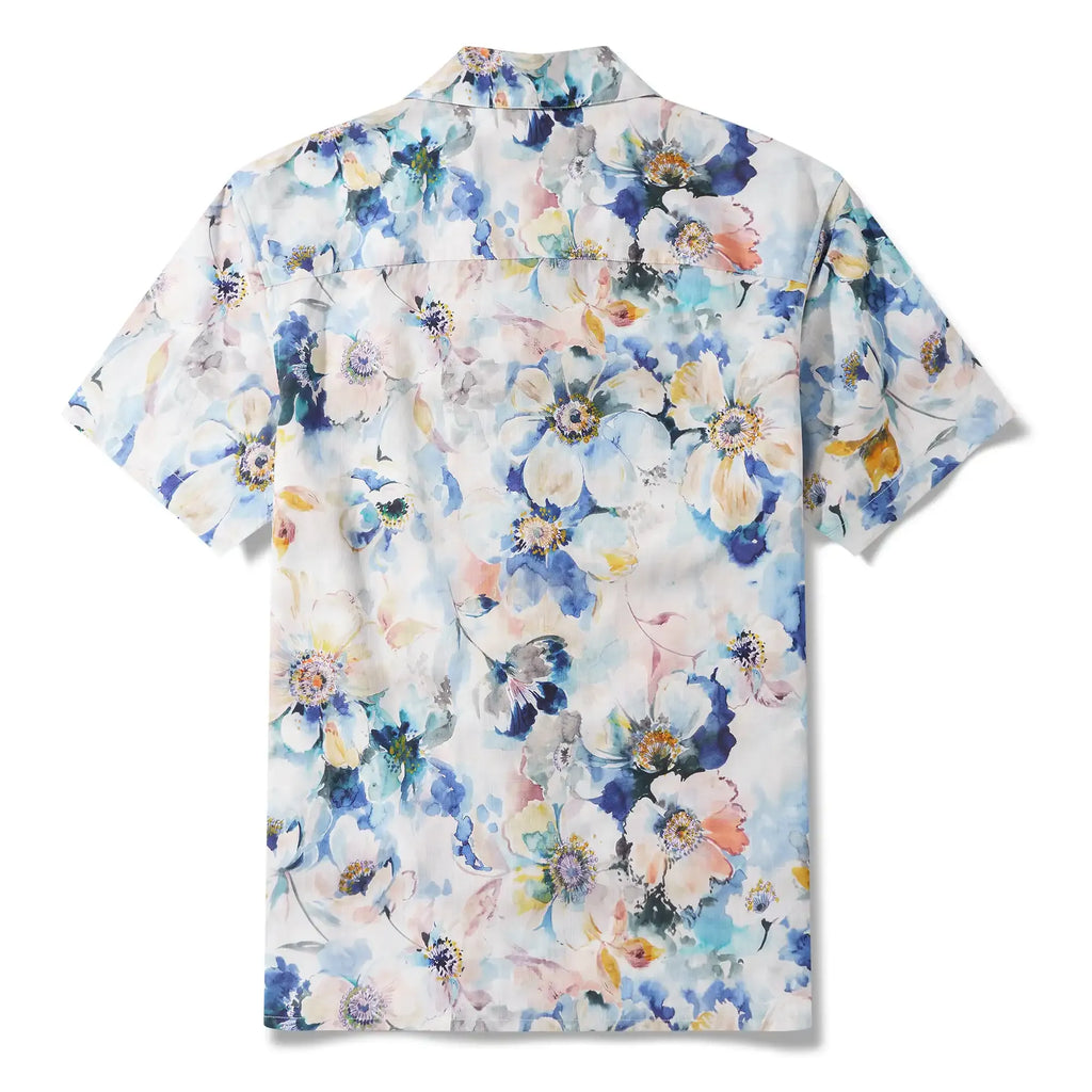 Men's Hawaiian Shirt Short Sleeve Camp Collar 100% Cotton Aloha VAVART-02 By MANISH PRAJAPATI-VAVART