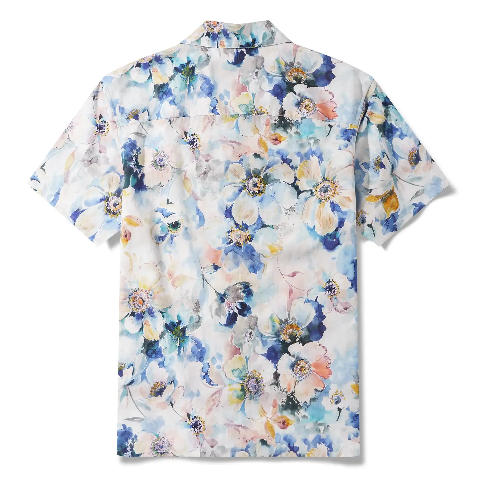 Men's Hawaiian Shirt Short Sleeve Camp Collar 100% Cotton Aloha VAVART-02 By MANISH PRAJAPATI-VAVART