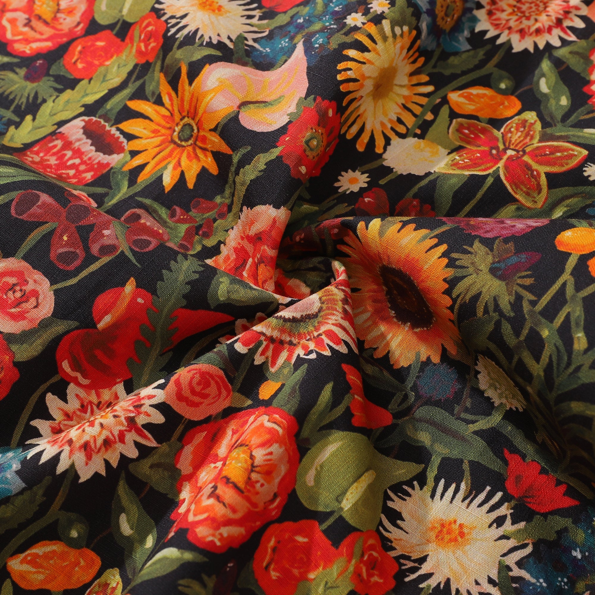 1930s Vintage Hawaiian Shirt For Men Flowers Shirt Button-down Short Sleeve 100% Cotton Shirt By Sherry