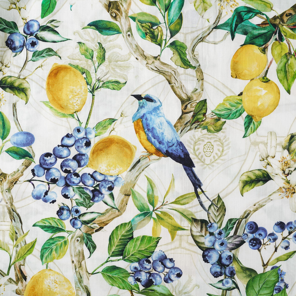 Men's Sicilian Lemon Shirt Button-down Hawaiian Shirt Short Sleeve 100% Cotton Sicilian Lemon Tree Fantasy By Huan huan