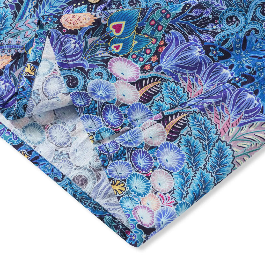 Men's Hawaiian Shirt Floral Pattern Series 2 Print Cotton Button-down Short Sleeve Aloha Shirt By Sun