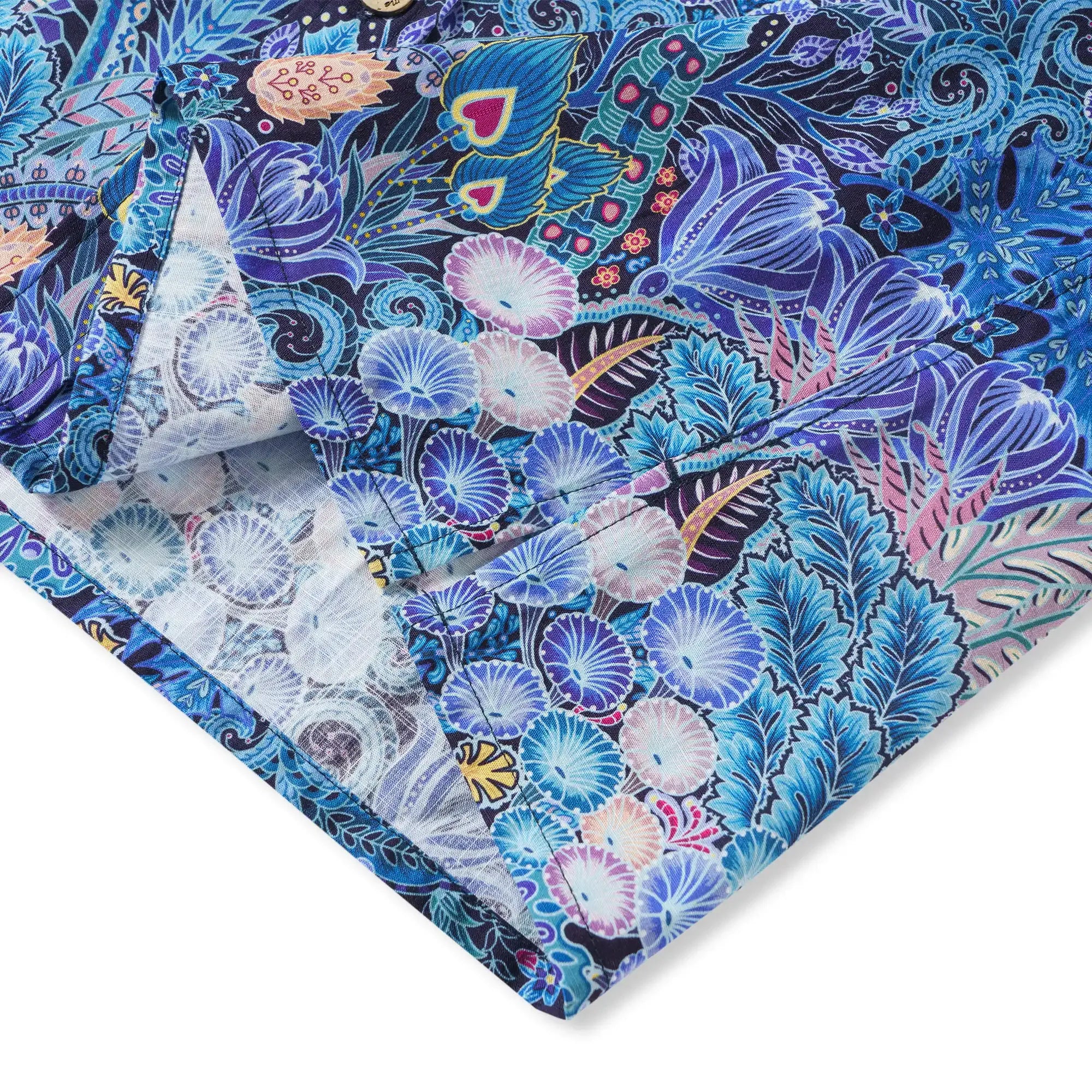 Men's Hawaiian Shirt Floral Pattern Series 2 Print Cotton Button-down Short Sleeve Aloha Shirt By Sun
