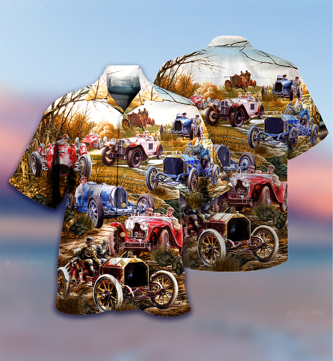 Car Old Vintage - Hawaiian Shirt