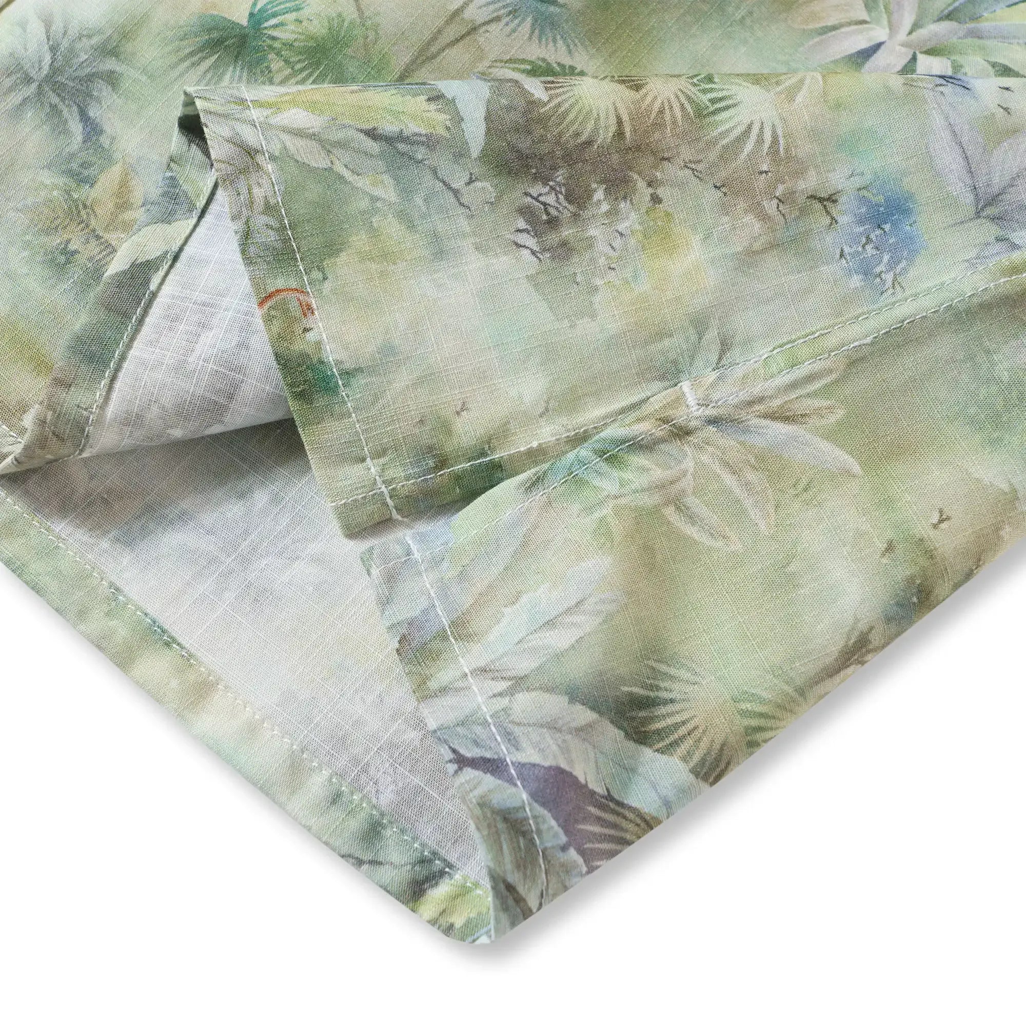 Tropical Hawaiian Shirt For Men Exotic Charm Print Cotton Button-down Short Sleeve Aloha Shirt By Sylvia