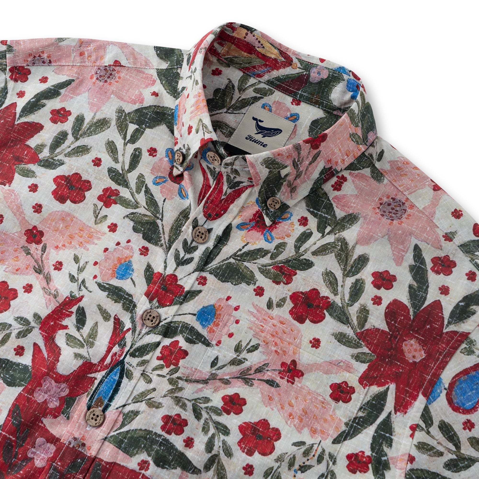 1950s Hawaiian Shirt For Men Transylvania Button-down Shirt Short Sleeve 100% Cotton Aloha Shirt By Yakima