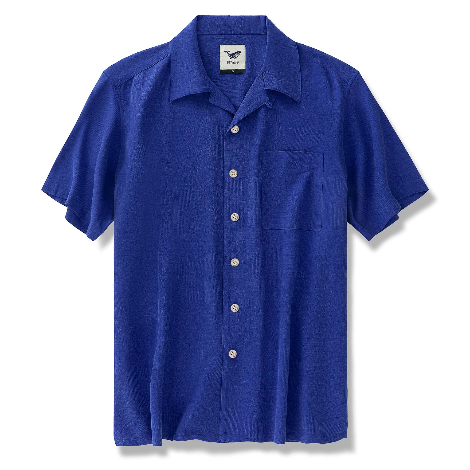 Hawaiian Shirt For Men Silk Jacquard Camp Collar