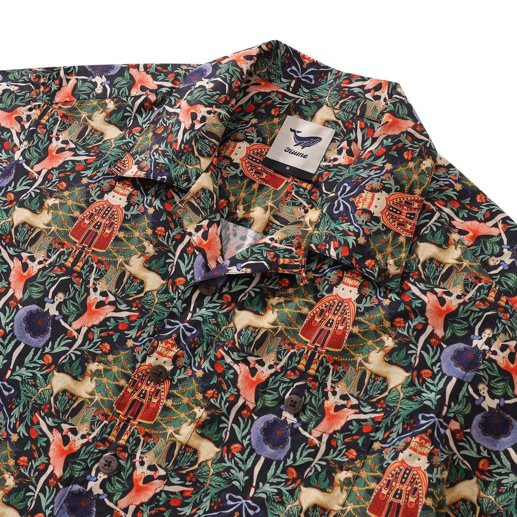 Hawaiian Shirt Christmas Hawaiian Shirt For Royal Celebration Camp Collar By Wipada Kulenkampff