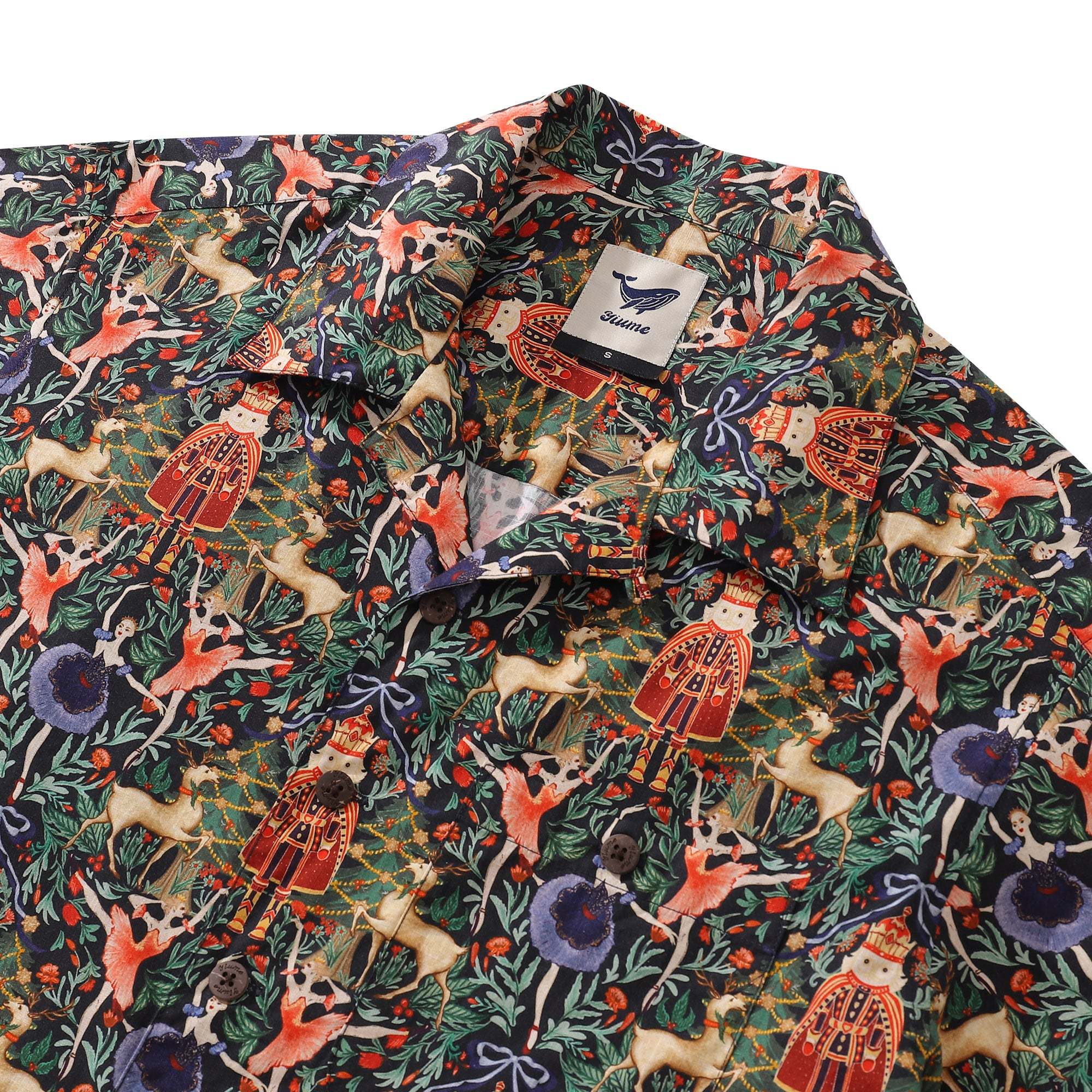 Hawaiian Shirt Christmas Hawaiian Shirt For Royal Celebration Camp Collar By Wipada Kulenkampff