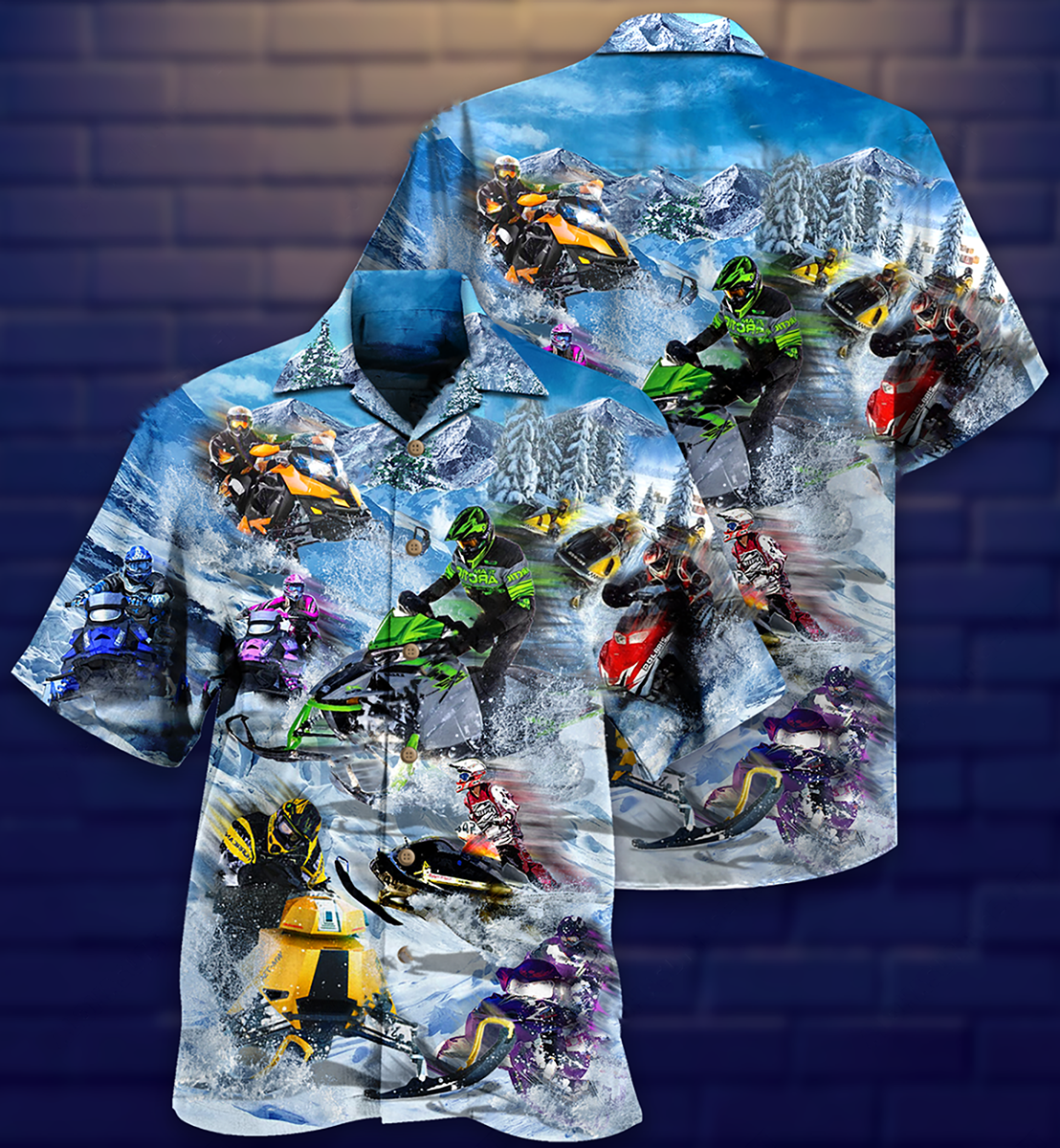Sleigh And Snow - Hawaiian Shirt