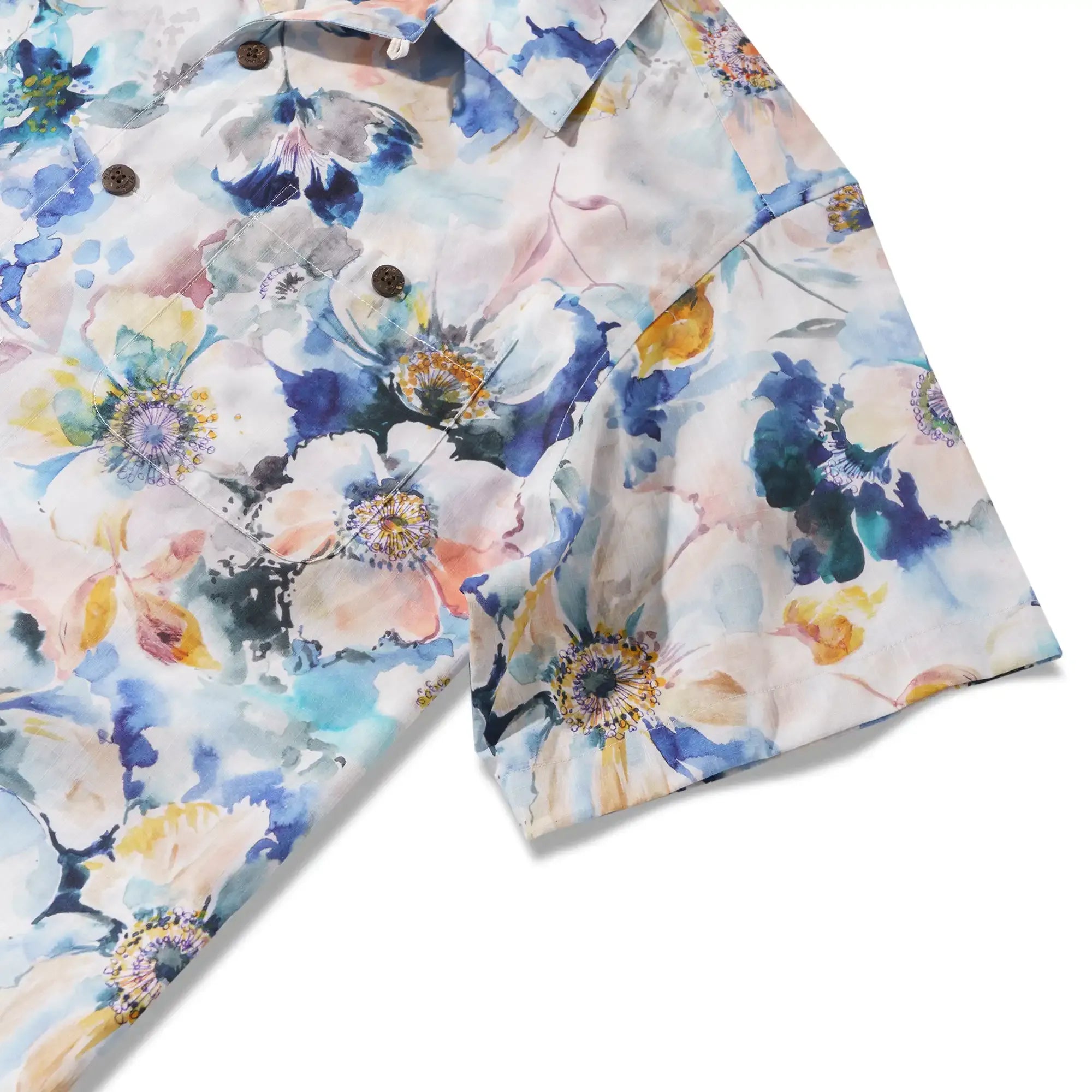 Men's Hawaiian Shirt Short Sleeve Camp Collar 100% Cotton Aloha VAVART-02 By MANISH PRAJAPATI-VAVART