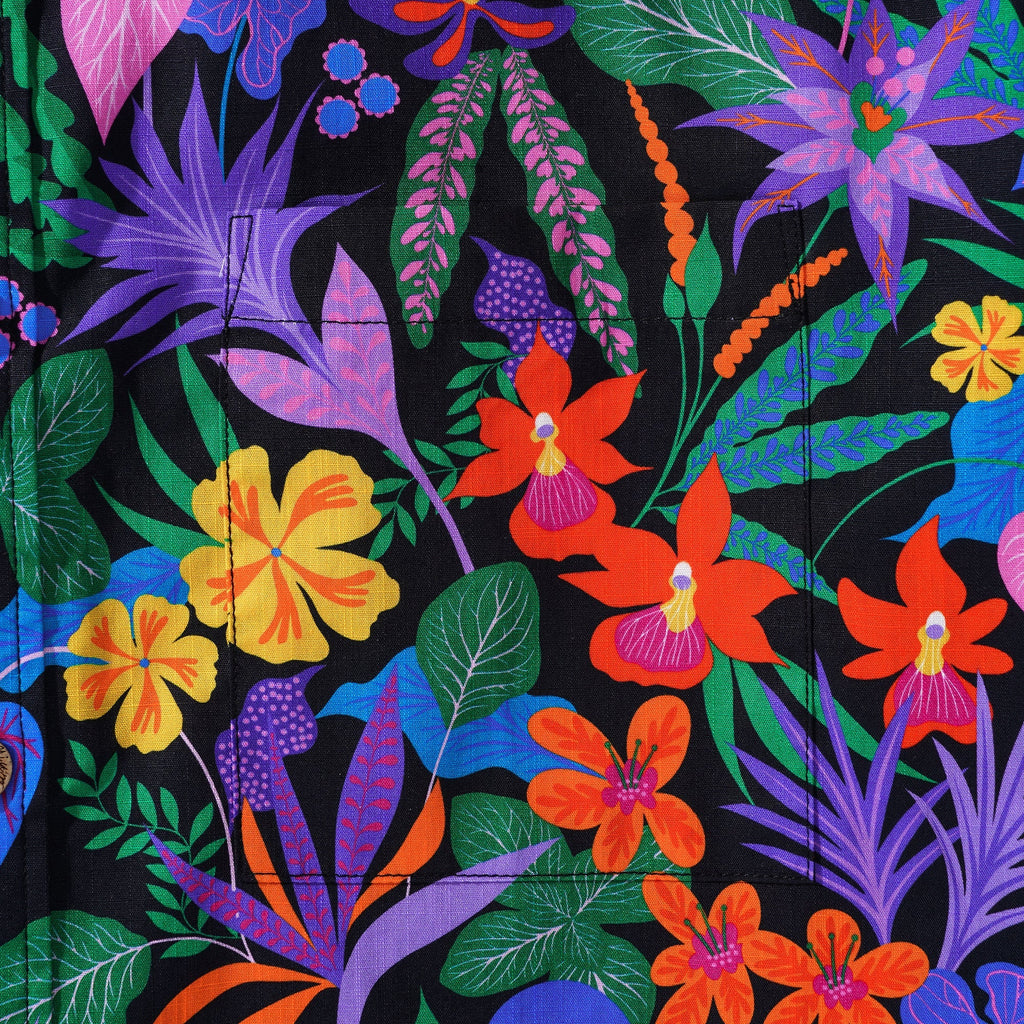 Yiume Men's Colorful Hawaiian Shirt Tropical Floral Shirt 100% Cotton Button-down Flower Shirt By Rachel Parker