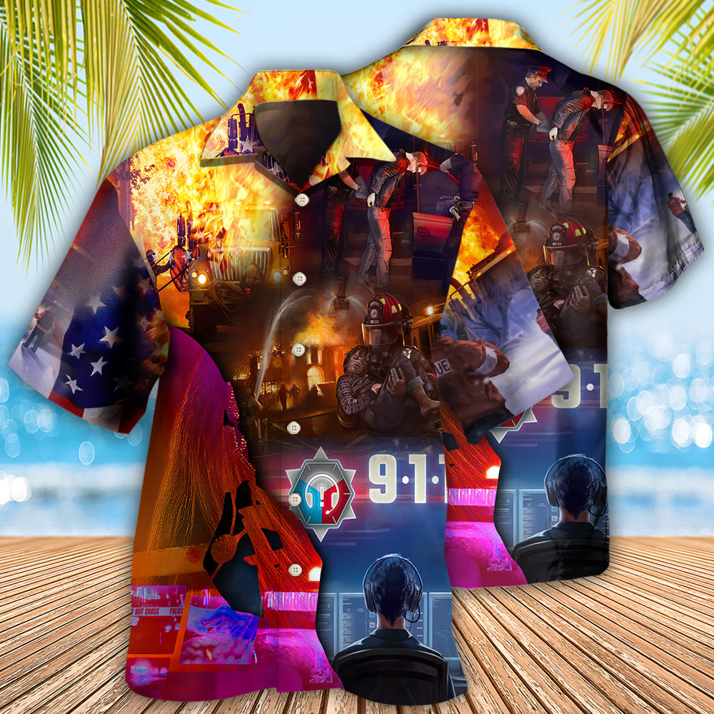 Firefighter 911 So Important - Hawaiian Shirt