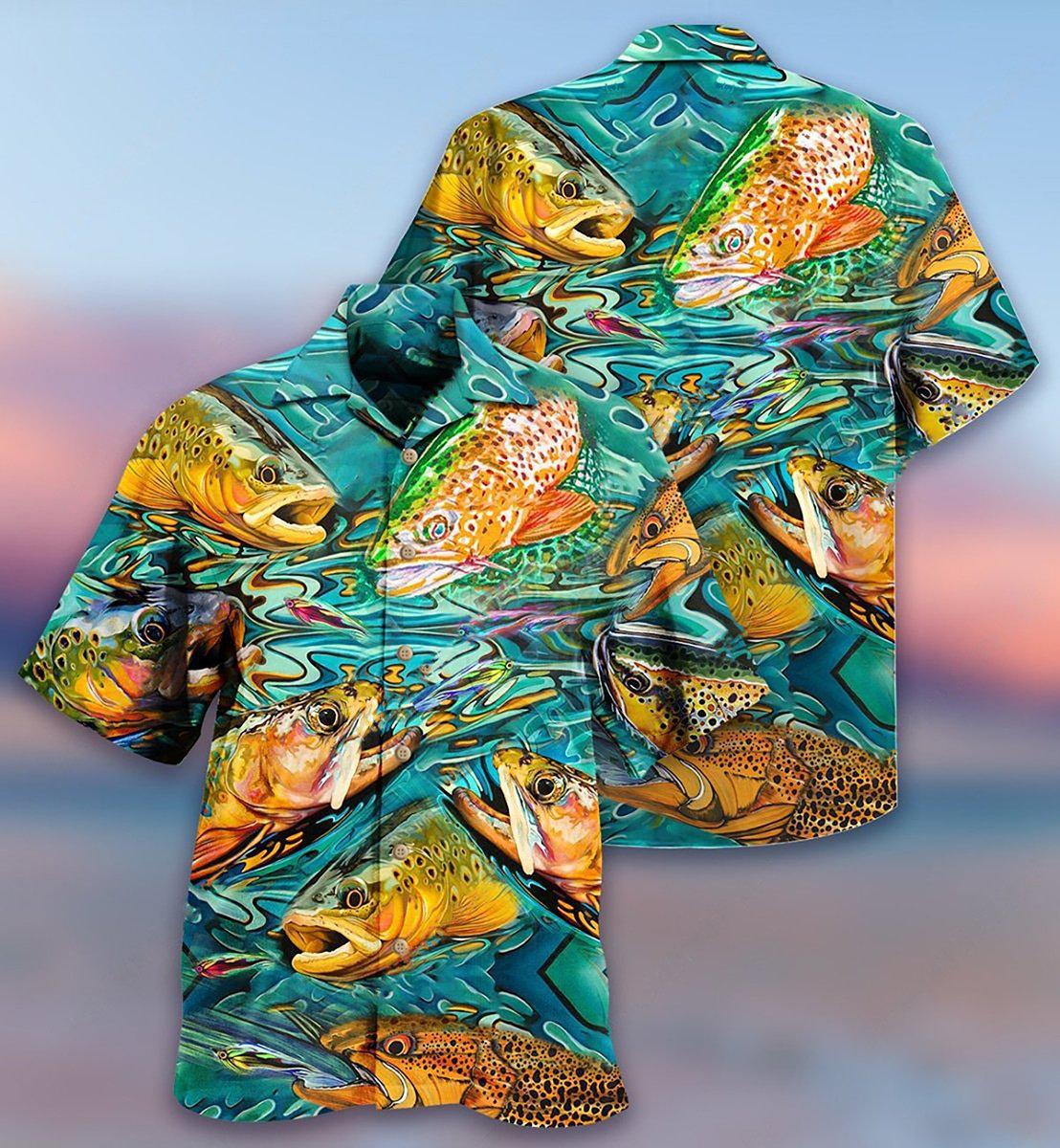 Fishing Fish Lover Water - Hawaiian Shirt