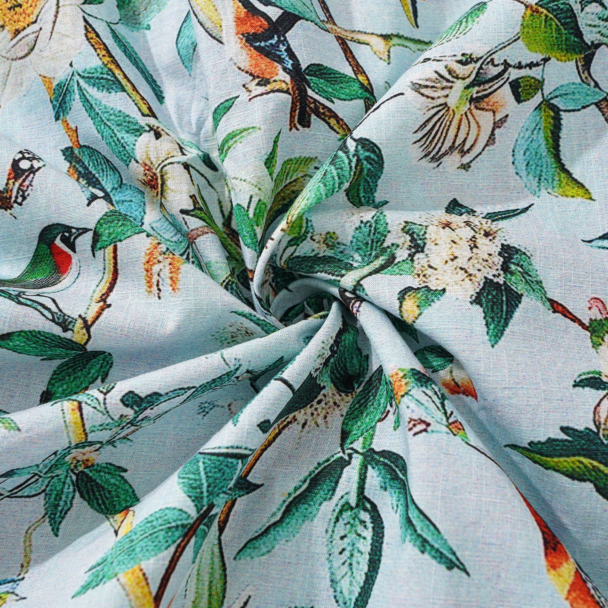 Men's Hawaiian Shirt Short Sleeve Button-down 100% Cotton Green Aloha Hawaiian Nature's Whisper By Yakima