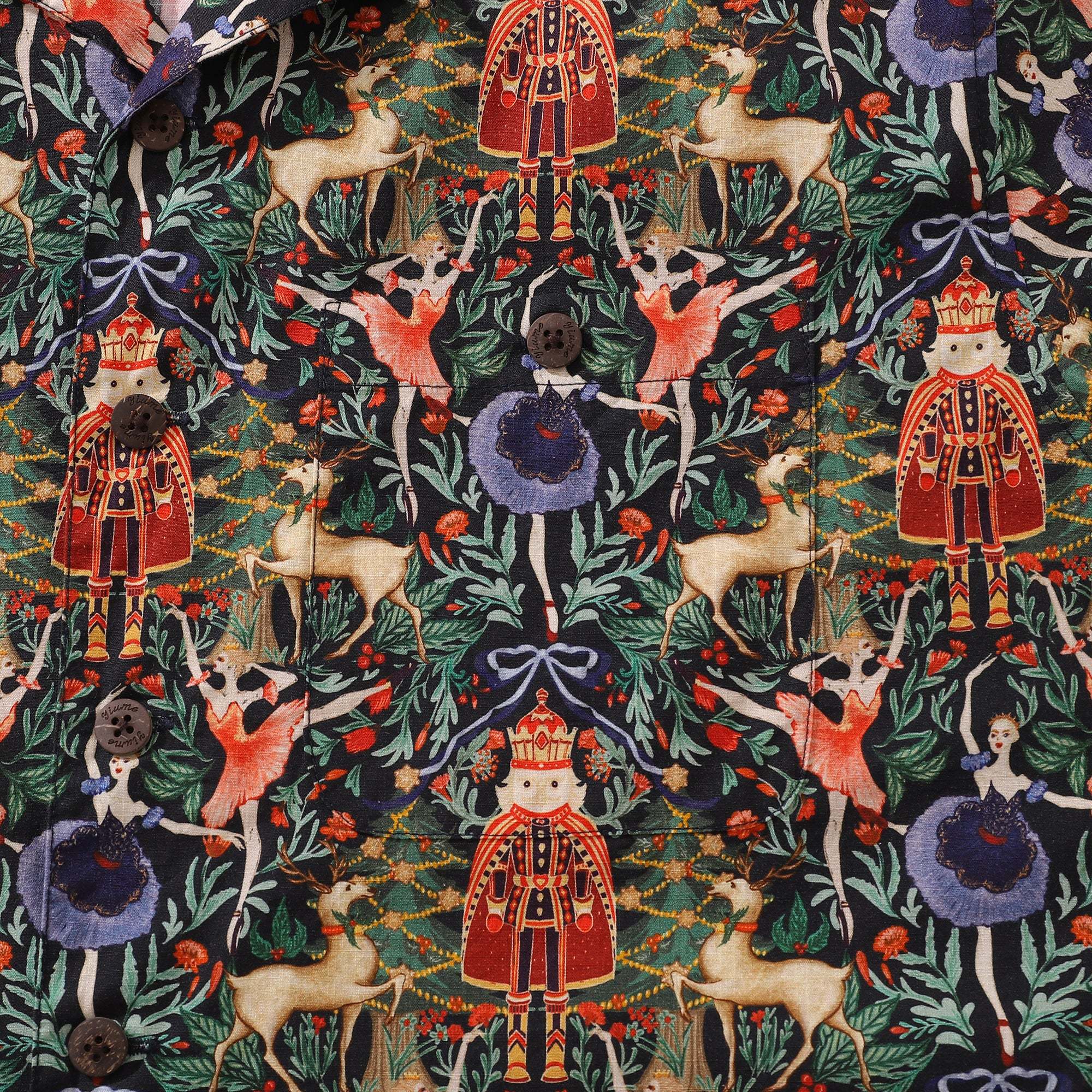 Hawaiian Shirt Christmas Hawaiian Shirt For Royal Celebration Camp Collar By Wipada Kulenkampff