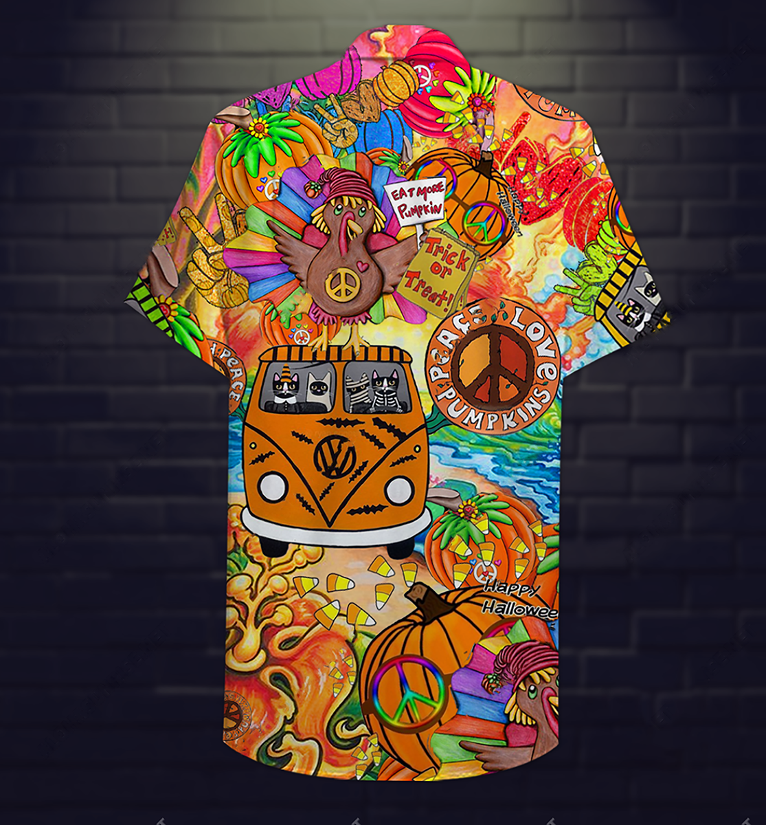 Hippie Pumpkins Mix Color  - Hawaiian Shirt