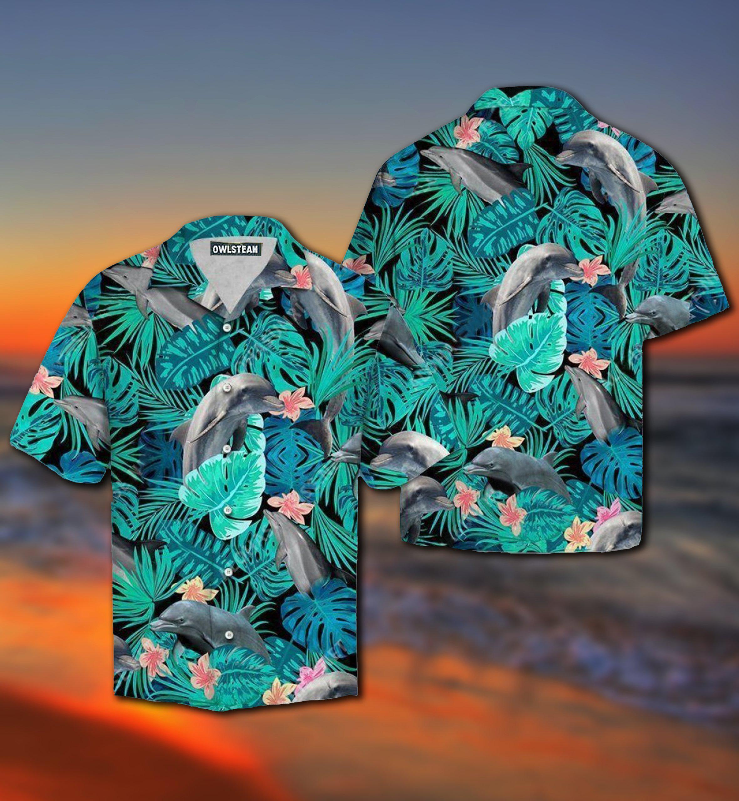 Dolphin Ocean Marine Biology Into The Sea - Hawaiian Shirt