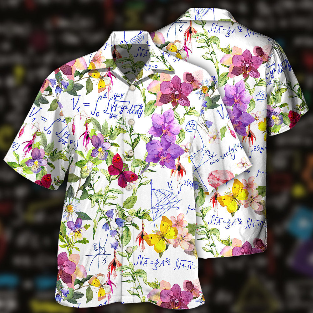 Math Floral Lovely Style - Hawaiian Shirt